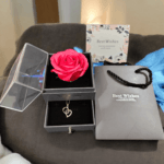 Large Size Soap Rose With Necklace [Black Box]