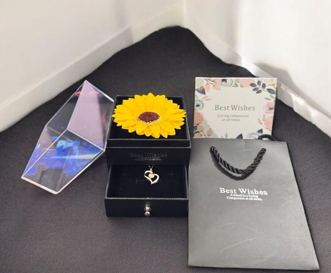 Soap Sunflower With Necklace [Black Box]
