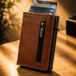Genesis Leather Premium Coffee Brown RFID Wallet