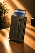 Genesis Leather Classic Black RFID Wallet