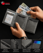 Genesis Leather Blue Edition Smart RFID Wallet - Image 2