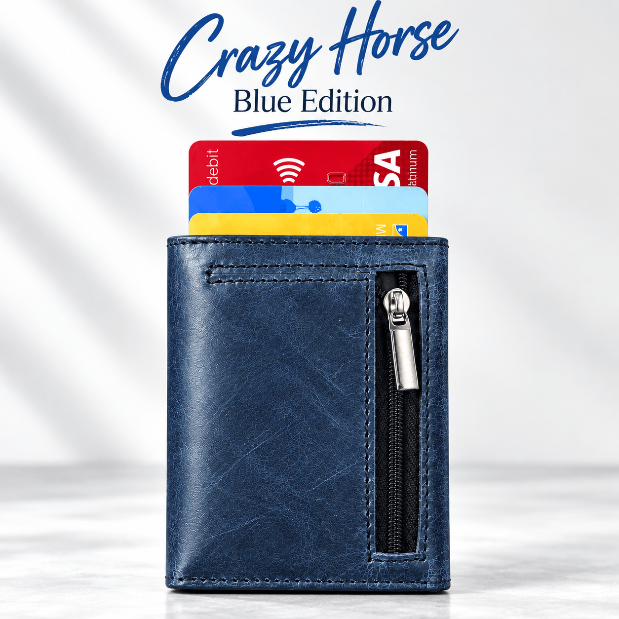 2026/09/248275.png Crazy Horse Leather Wallet – Blue Edition - Image 1
